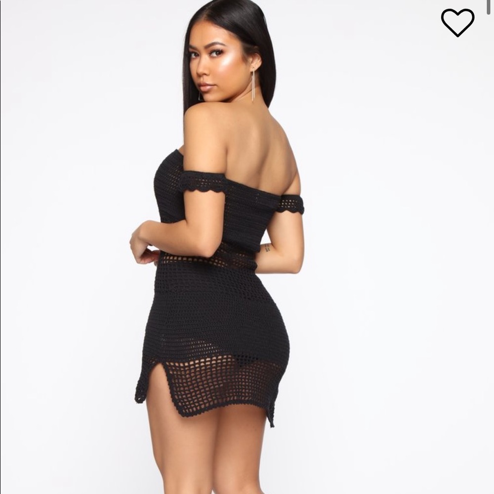 On the boardwalk crochet mini dress